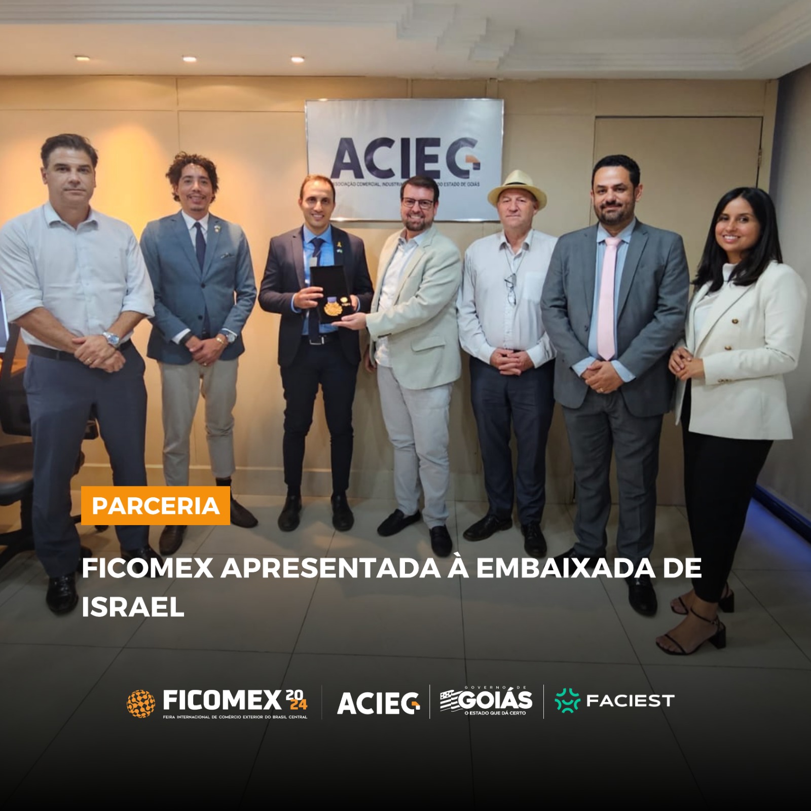 No momento, você está visualizando Acieg recebe Embaixada de Israel para apresentação da Ficomex