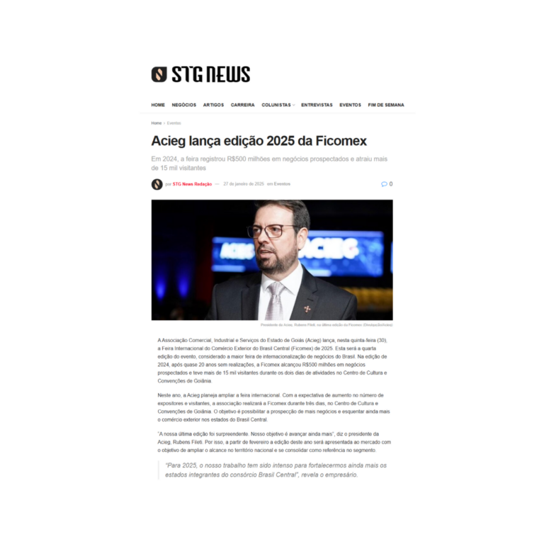Leia mais sobre o artigo ACIEG lança edição 2025 da Ficomex