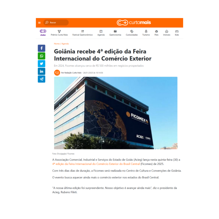 Leia mais sobre o artigo Goiânia recebe 4º edição da Feira Internacional do Comércio Exterior