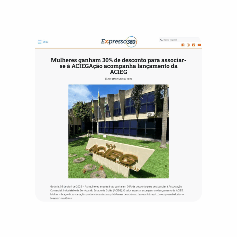 Leia mais sobre o artigo Mulheres ganham 30% de desconto para associar-se à ACIEGAção acompanha lançamento da ACIEG