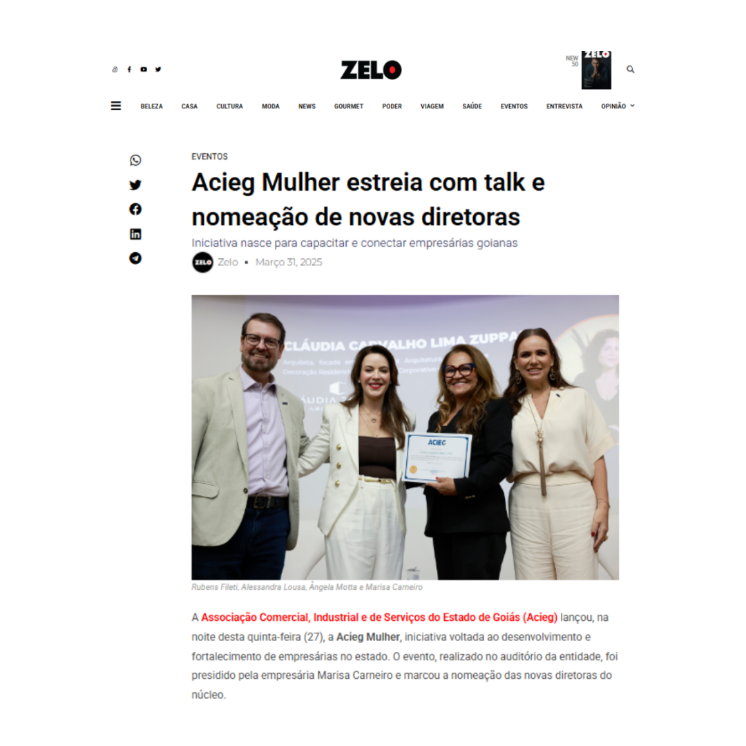 No momento, você está visualizando Acieg Mulher estreia com talk e nomeação de novas diretoras